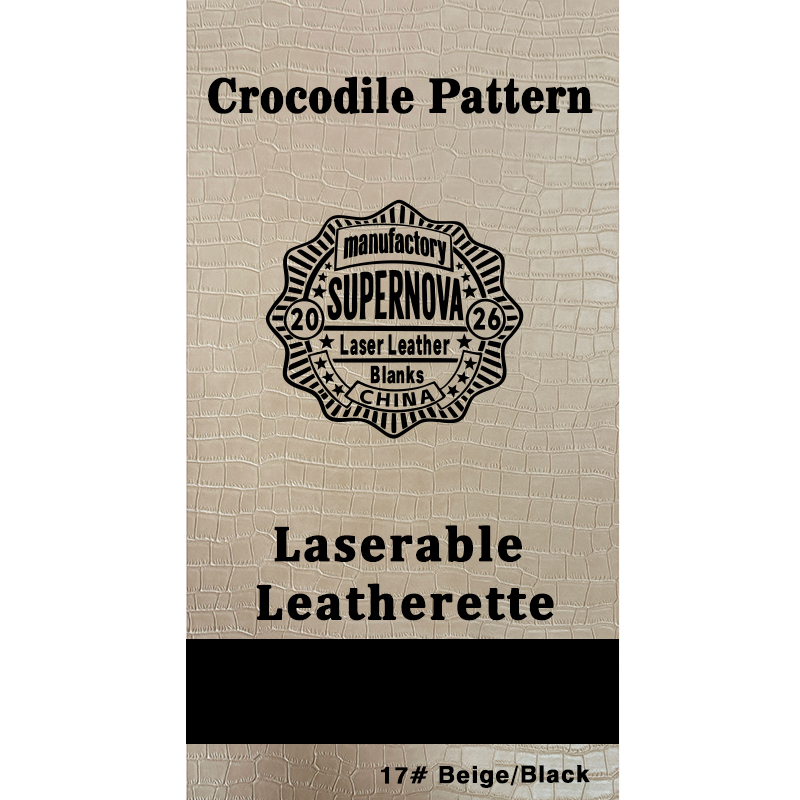 Crocodile Embossed Laserable Leatherette Sheet with adhesive/without adhesive Crocodile Embossed Laserable Leatherette Sheet with adhesive/without adhesive