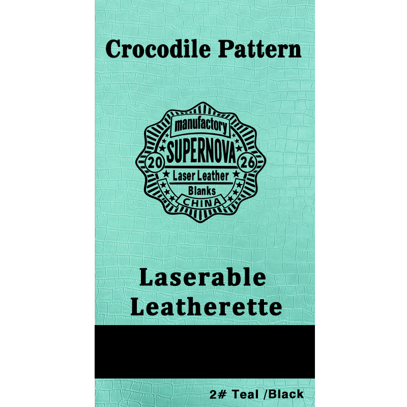 Crocodile Embossed Laserable Leatherette Sheet with adhesive/without adhesive Crocodile Embossed Laserable Leatherette Sheet with adhesive/without adhesive