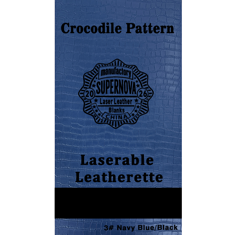 Crocodile Embossed Laserable Leatherette Sheet with adhesive/without adhesive Crocodile Embossed Laserable Leatherette Sheet with adhesive/without adhesive