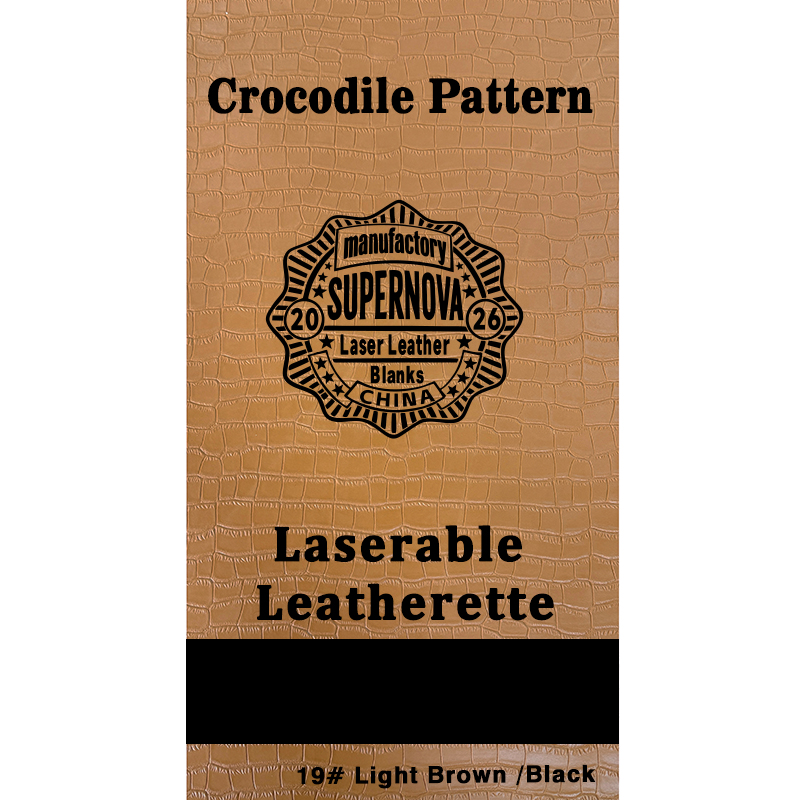Crocodile Embossed Laserable Leatherette Sheet with adhesive/without adhesive Crocodile Embossed Laserable Leatherette Sheet with adhesive/without adhesive