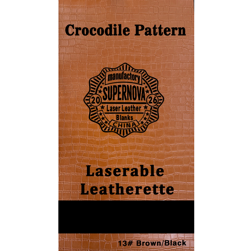Crocodile Embossed Laserable Leatherette Sheet with adhesive/without adhesive Crocodile Embossed Laserable Leatherette Sheet with adhesive/without adhesive