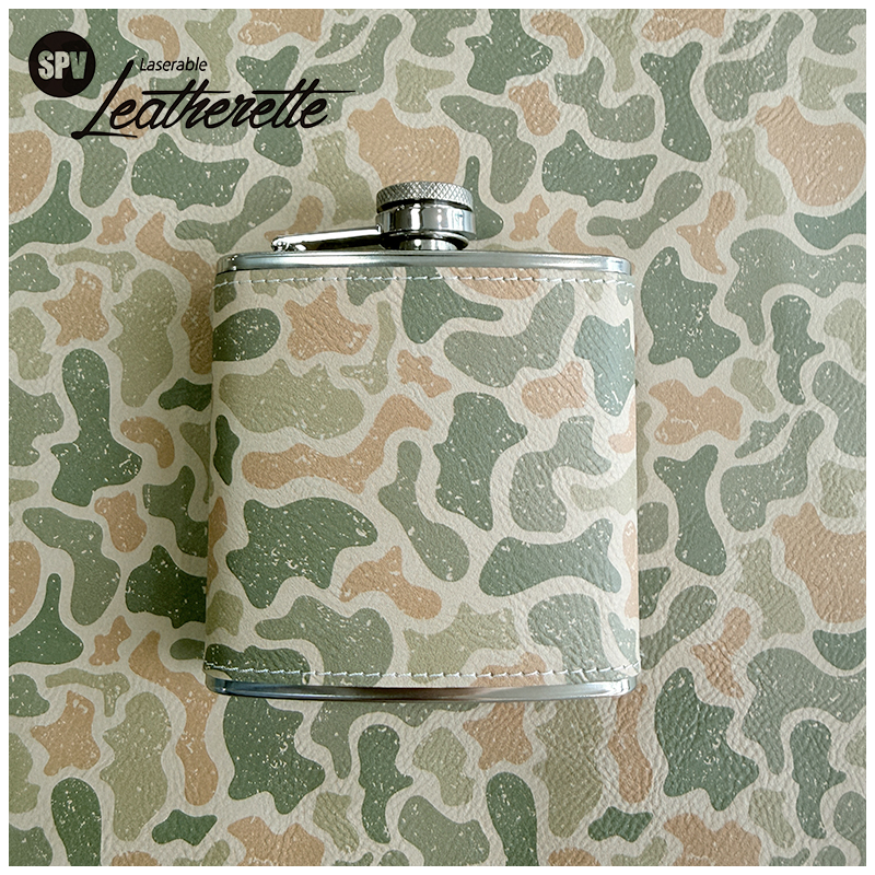 Camouflage Laserable Leatherette Sheet  with adhesive/without adhesive