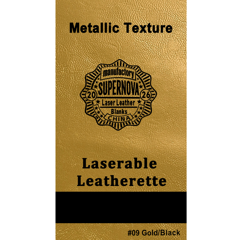 Metallic Laserable Leatherette Sheet  with adhesive/without adhesive