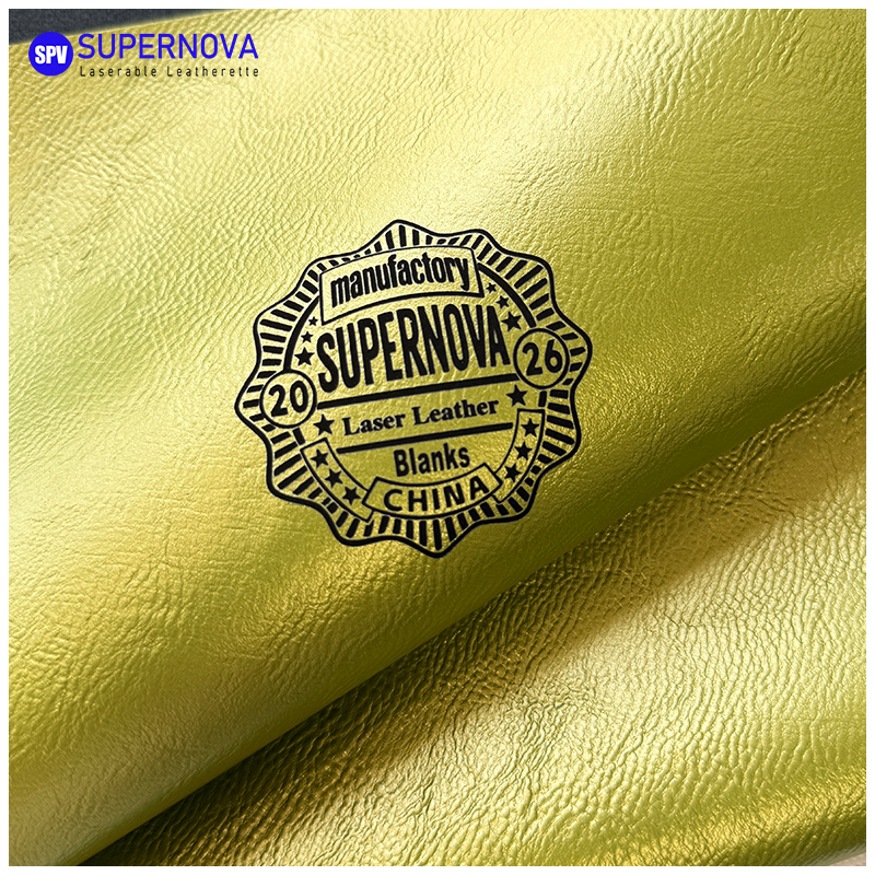 Metallic Laserable Leatherette Sheet  with adhesive/without adhesive
