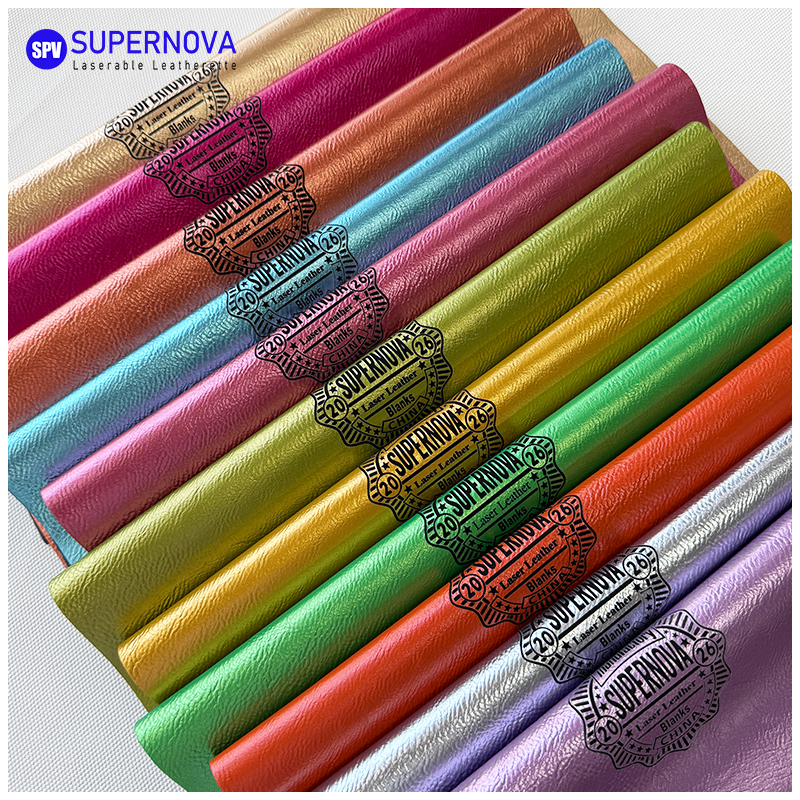 Metallic Laserable Leatherette Sheet  with adhesive/without adhesive