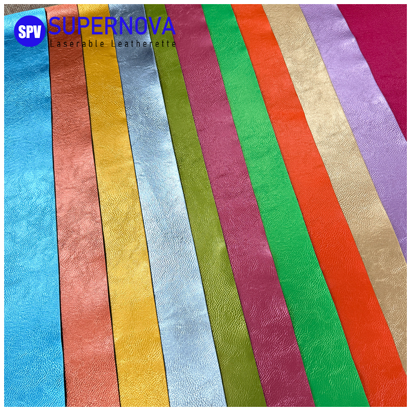 Metallic Laserable Leatherette Sheet  with adhesive/without adhesive