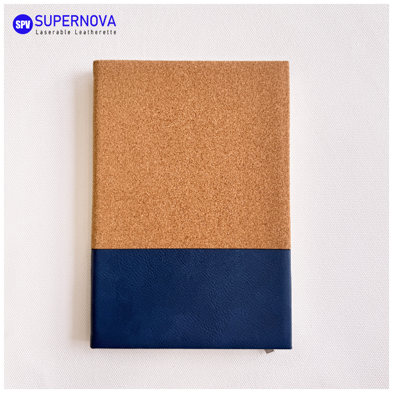 Split Laserable Leatherette & Canvas Notebook Split Laserable Leatherette & Canvas Notebook