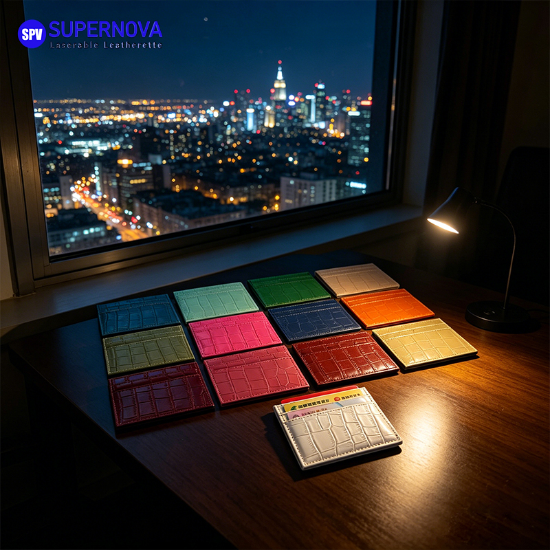 Laserable Leatherette Card Wallet 