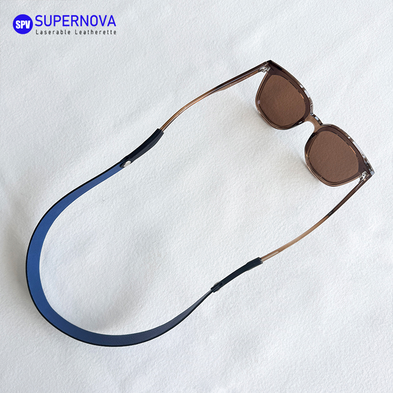 Laserable Leatherette Eyeglass Strap