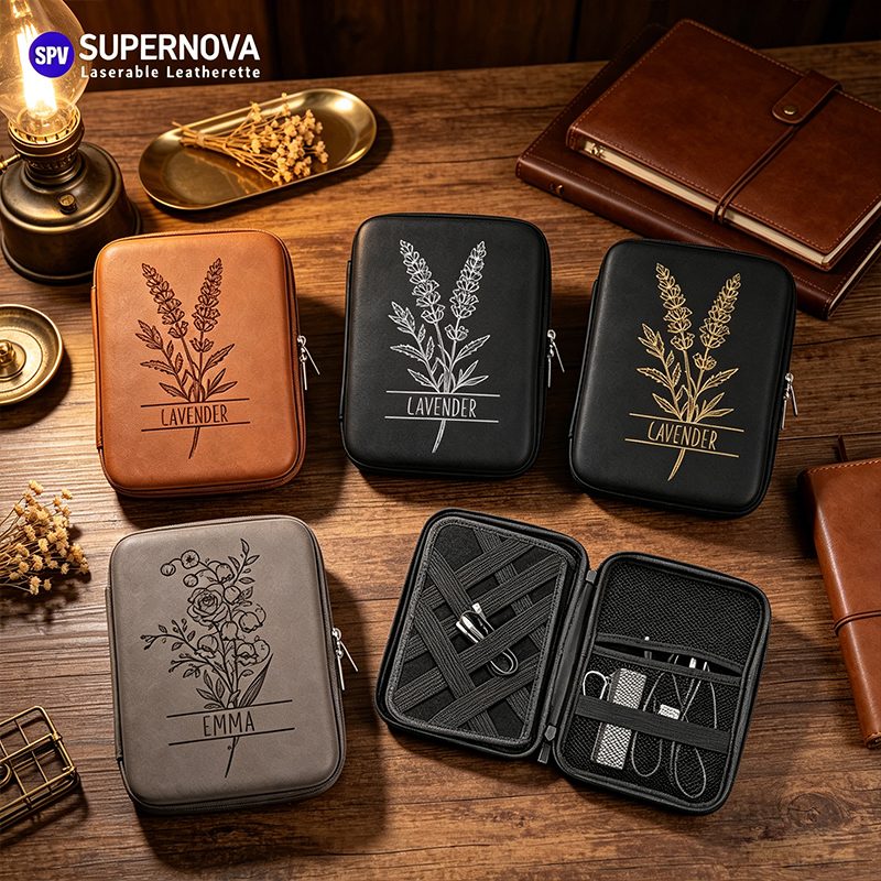 Laserable Leatherette Cord Case Laserable Leatherette Cord Case