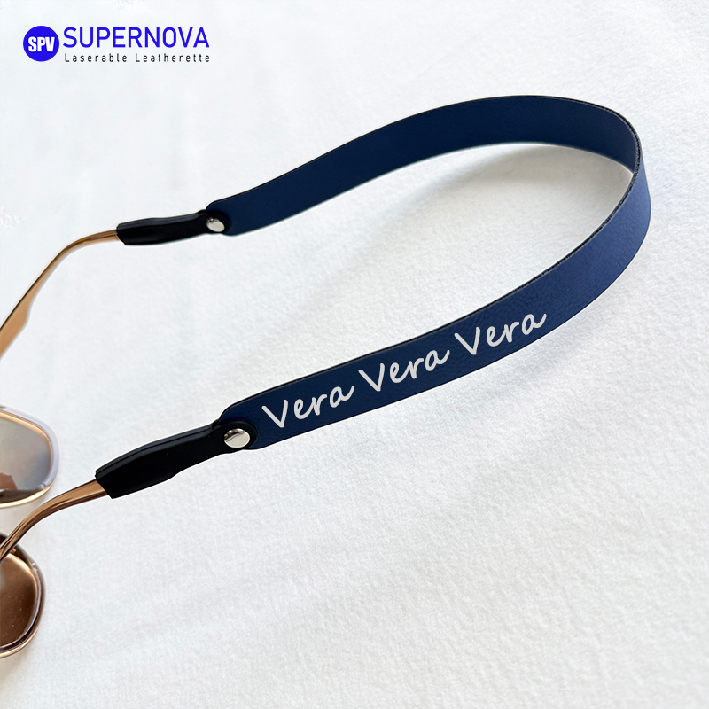 Laserable Leatherette Eyeglass Strap