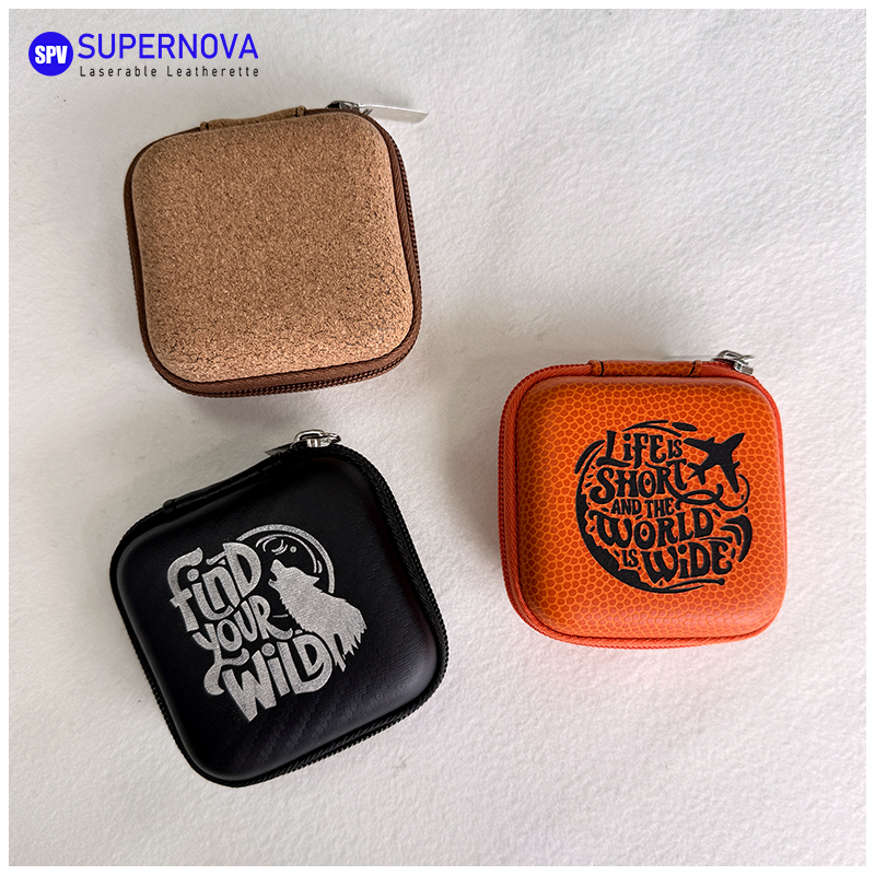 Laserable Leatherette Earphone Case Laserable Leatherette Earphone Case