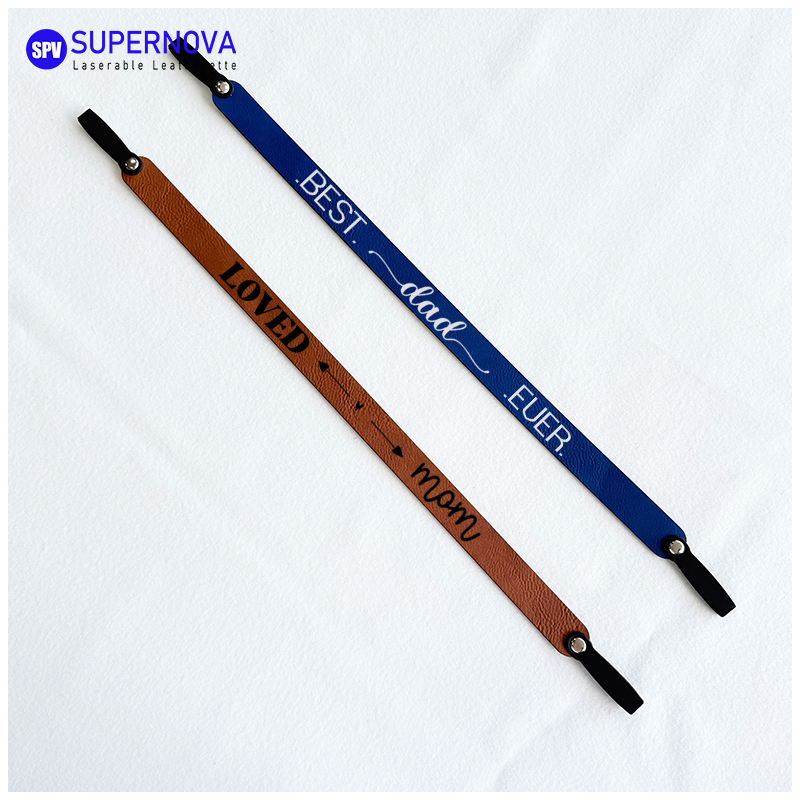 Laserable Leatherette Eyeglass Strap