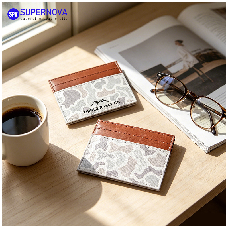 Laserable Leatherette Card Wallet 