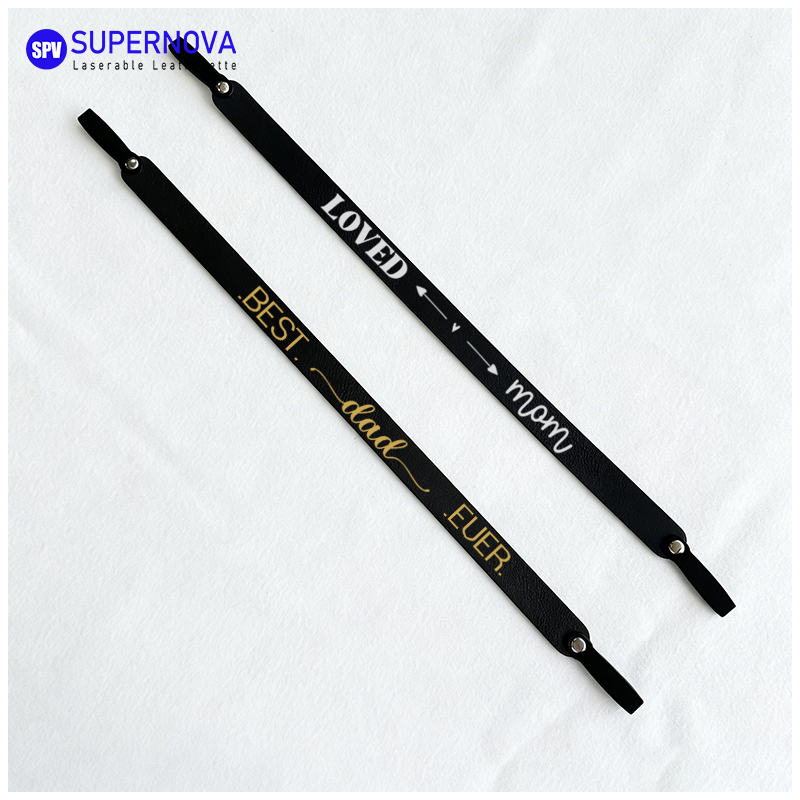 Laserable Leatherette Eyeglass Strap
