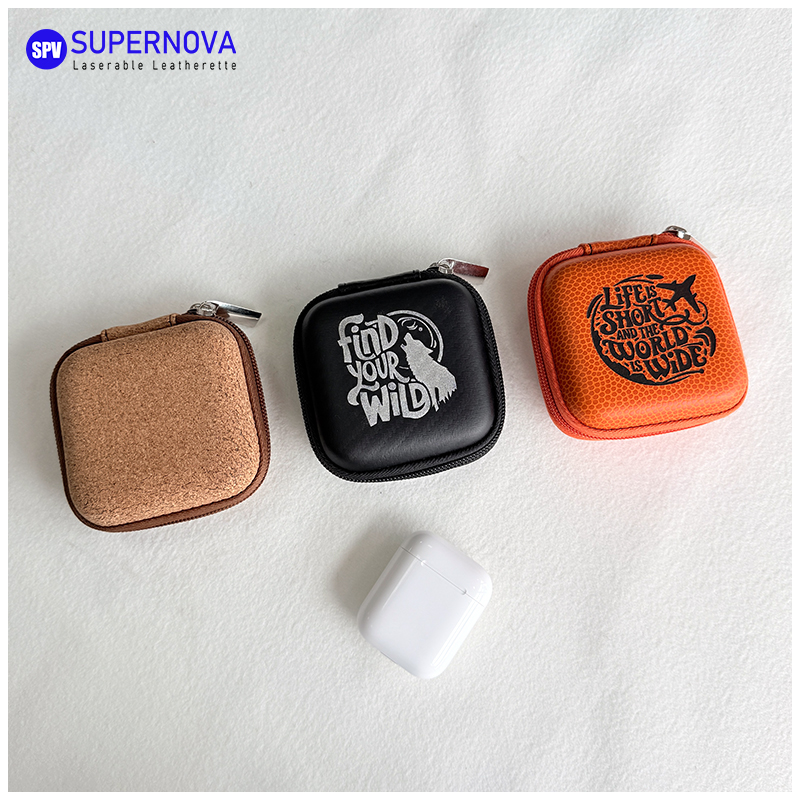 Laserable Leatherette Earphone Case Laserable Leatherette Earphone Case