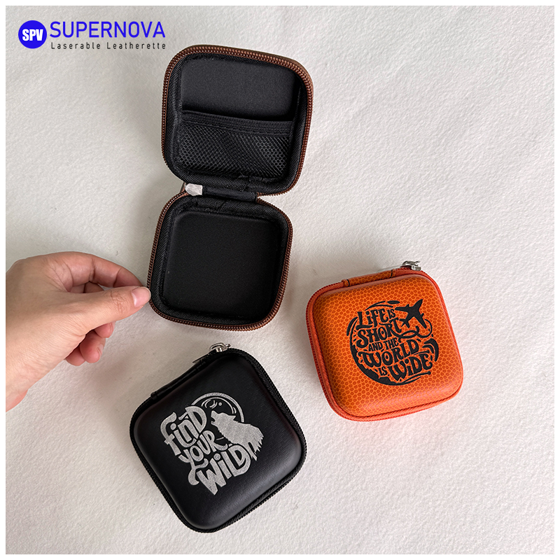 Laserable Leatherette Earphone Case Laserable Leatherette Earphone Case