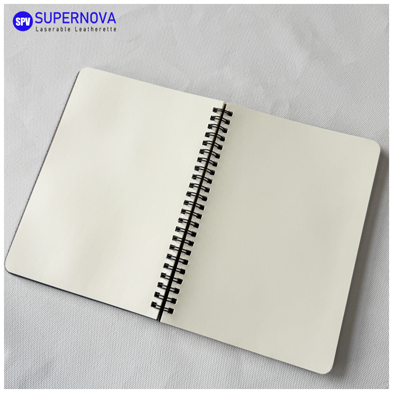 Laserable Leatherette Spiral Notebook