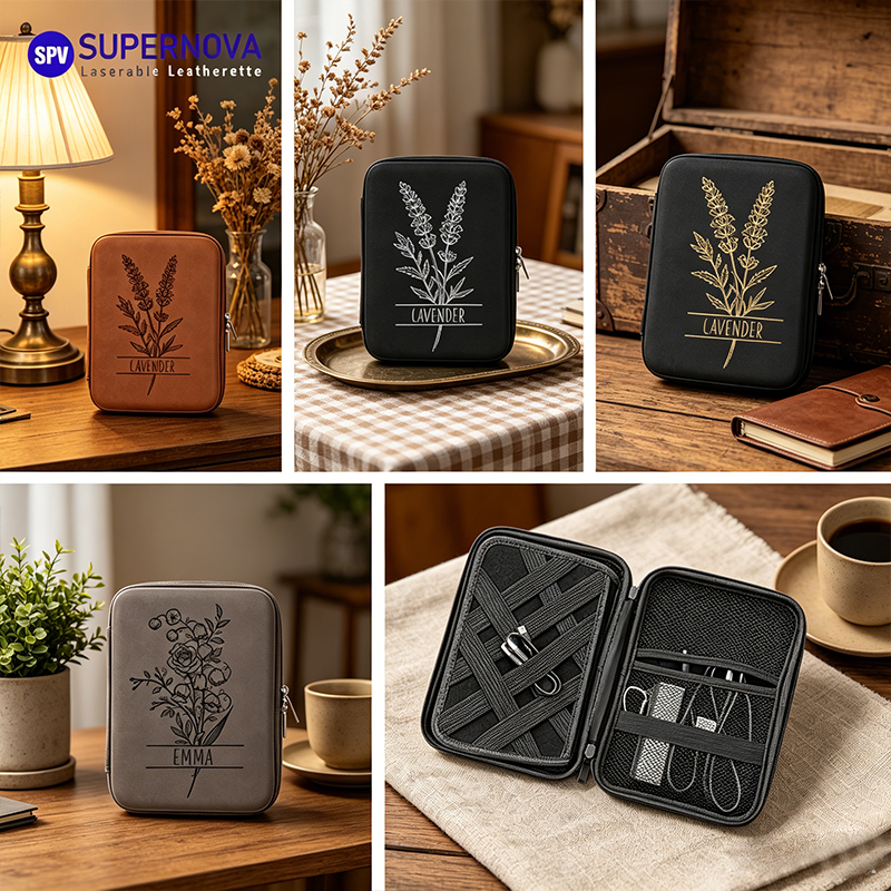 Laserable Leatherette Cord Case Laserable Leatherette Cord Case