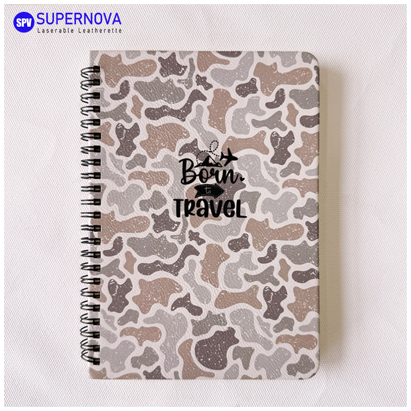 Laserable Leatherette Spiral Notebook