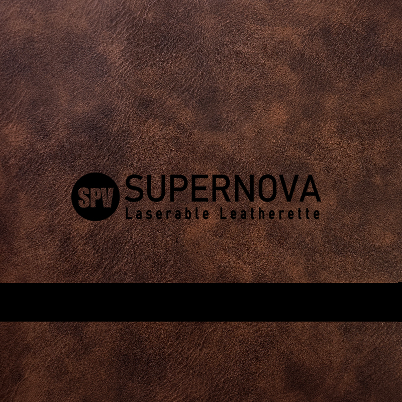 Shrunken Grain Texture Laserable Leatherette Sheet with adhesive/without adhesive