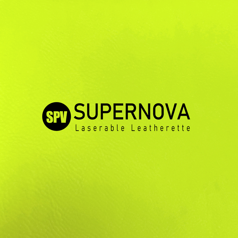 Hi-Vis Fluorescent Laserable Leatherette Sheet with adhesive/without adhesive