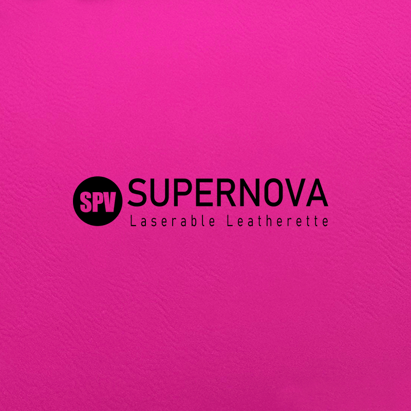 Hi-Vis Fluorescent Laserable Leatherette Sheet with adhesive/without adhesive