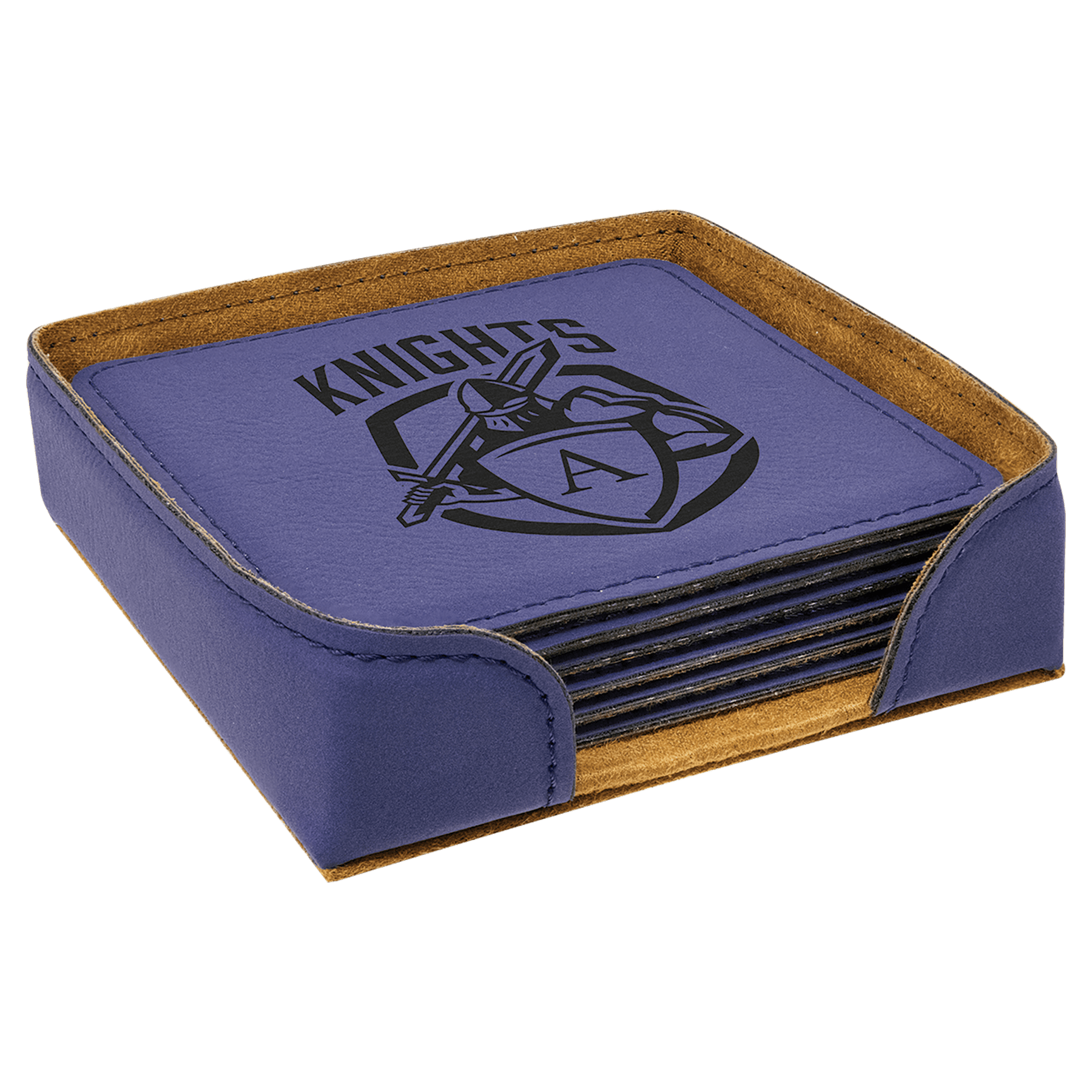4' x 4'Square Leatherette Coasters 4' x 4'Square Leatherette Coasters