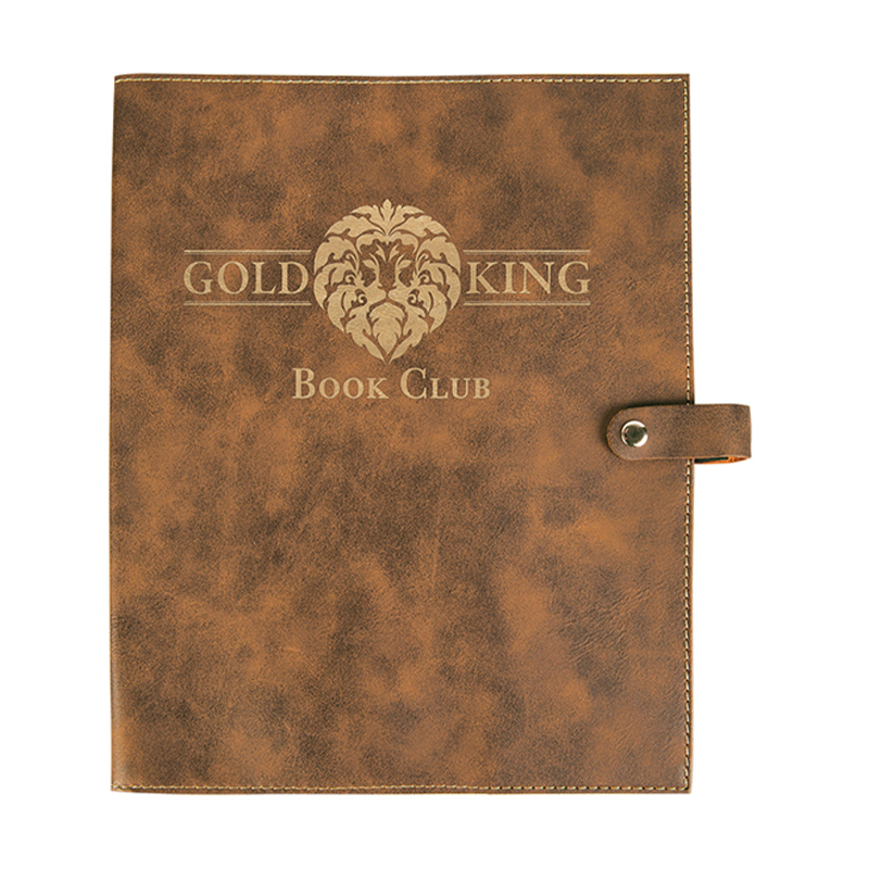 Leatherette Book Cover with Snap Closure Leatherette Book Cover with Snap Closure