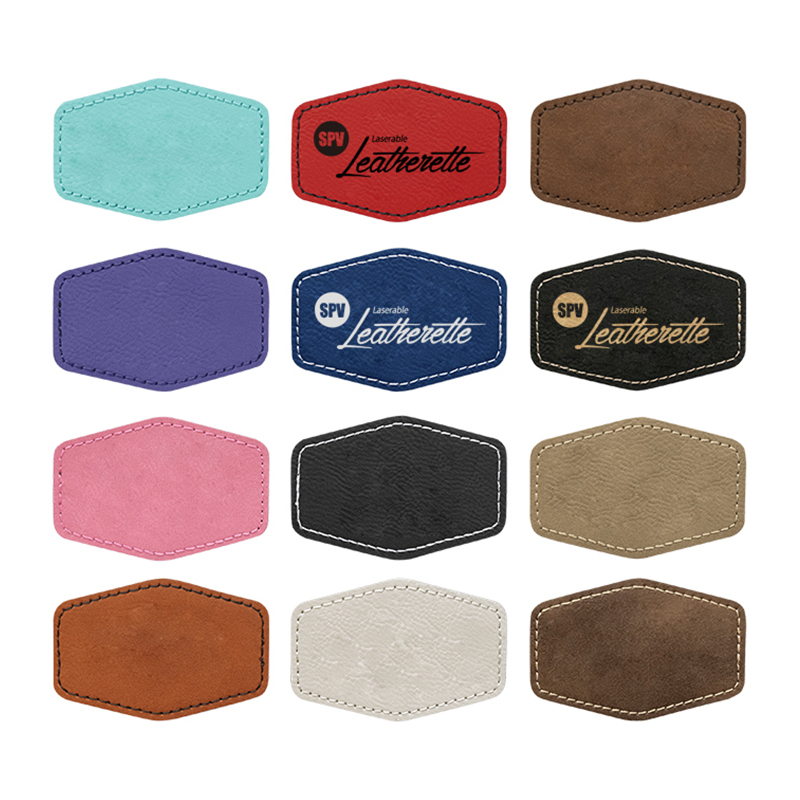 Leatherette Oval Names Badges