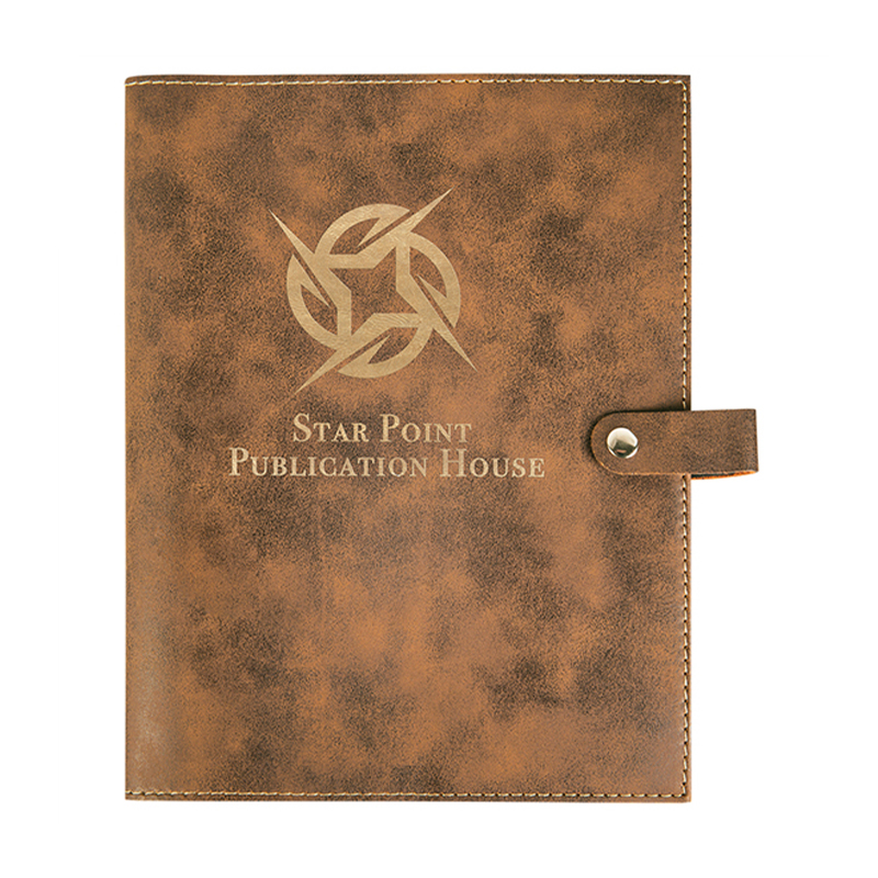 Leatherette Book Cover with Snap Closure Leatherette Book Cover with Snap Closure