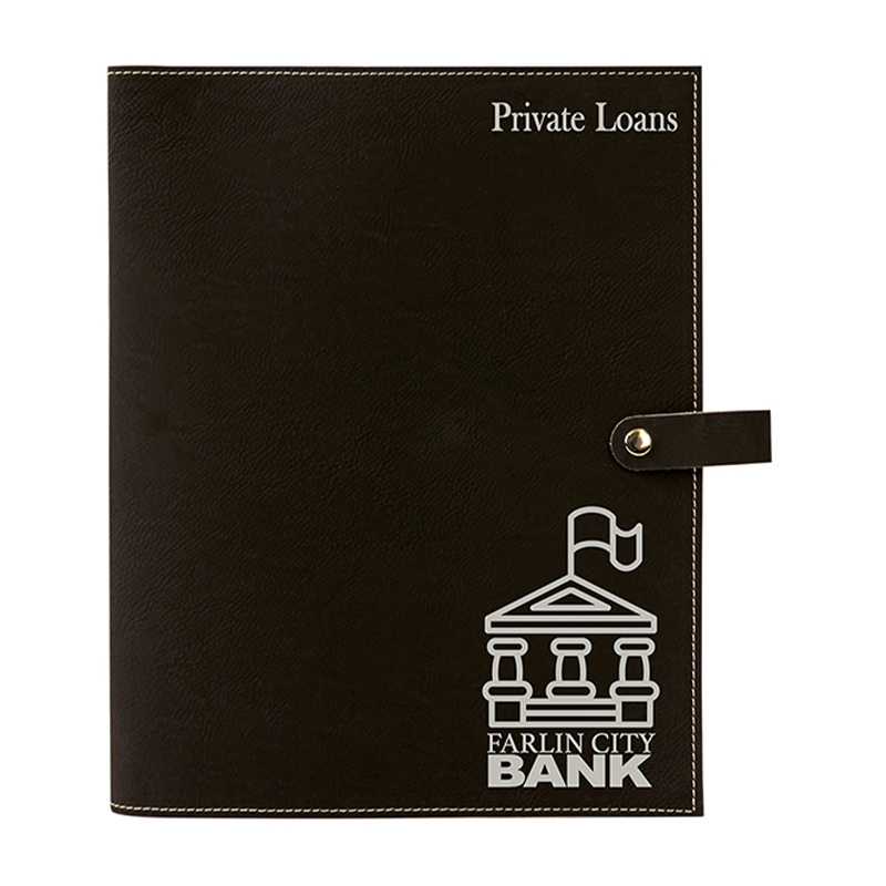 Leatherette Book Cover with Snap Closure Leatherette Book Cover with Snap Closure
