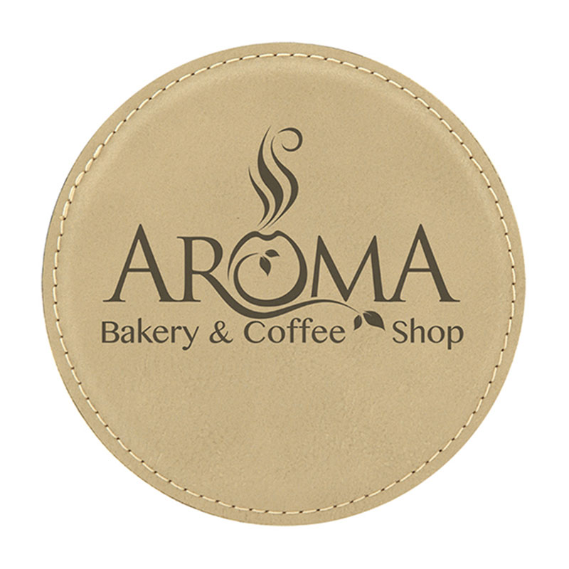 Round Leatherette Coasters Round Leatherette Coasters