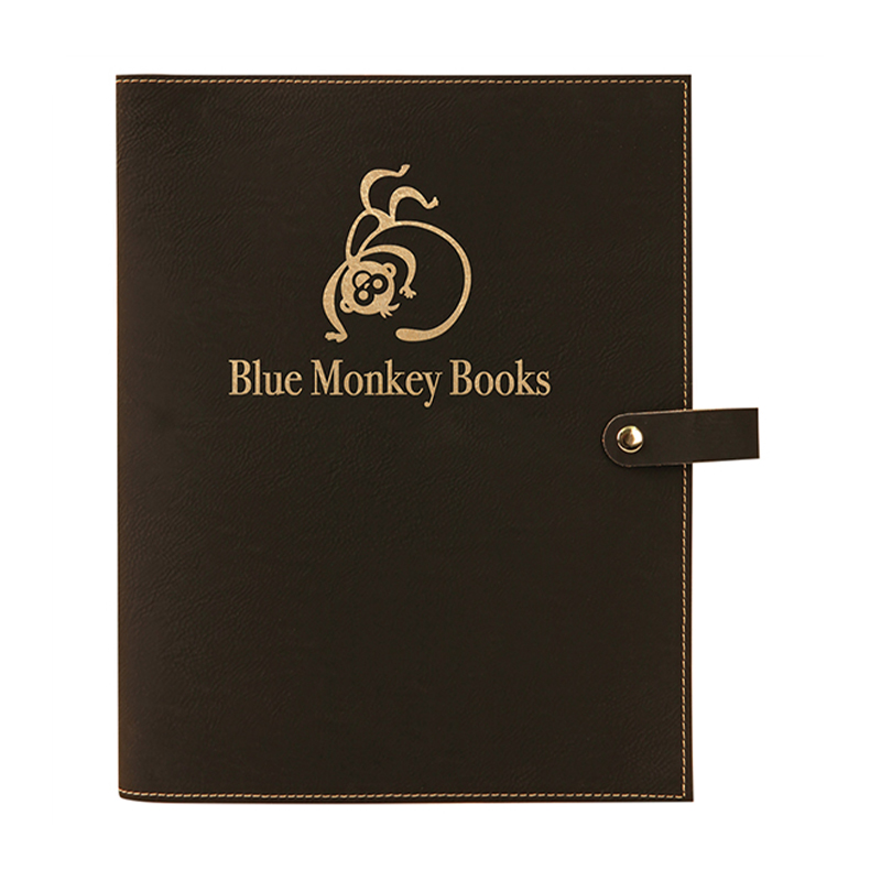 Leatherette Book Cover with Snap Closure Leatherette Book Cover with Snap Closure