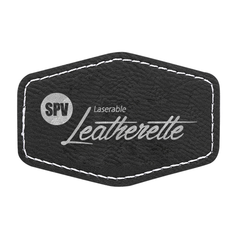 3 1/2' x 2 1/2' Hex Leatherette Patches 3 1/2' x 2 1/2' Hex Leatherette Patches