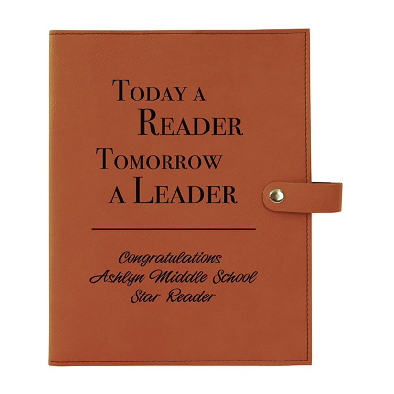 Leatherette Book Cover with Snap Closure Leatherette Book Cover with Snap Closure