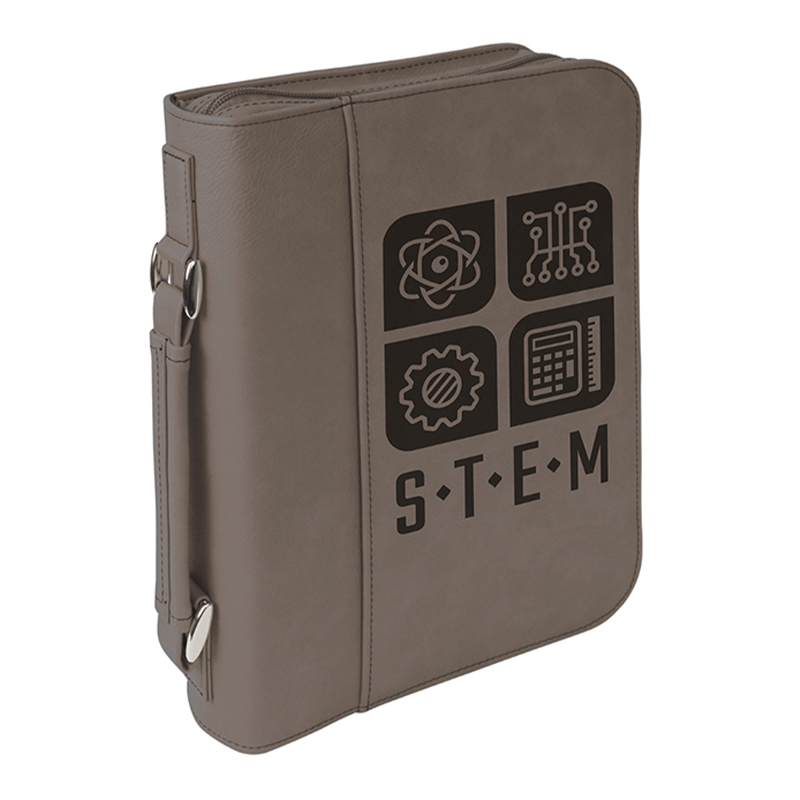 6 3/4' x 9 1/4'Leatherette Book Cover with Zipper Closure 6 3/4' x 9 1/4'Leatherette Book Cover with Zipper Closure