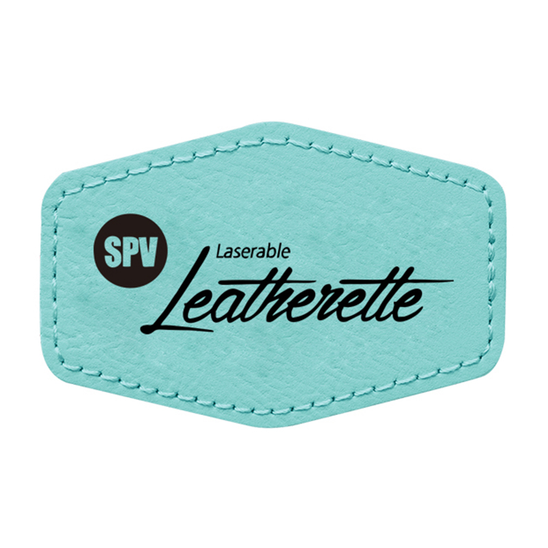 3 1/2' x 2 1/2' Hex Leatherette Patches 3 1/2' x 2 1/2' Hex Leatherette Patches