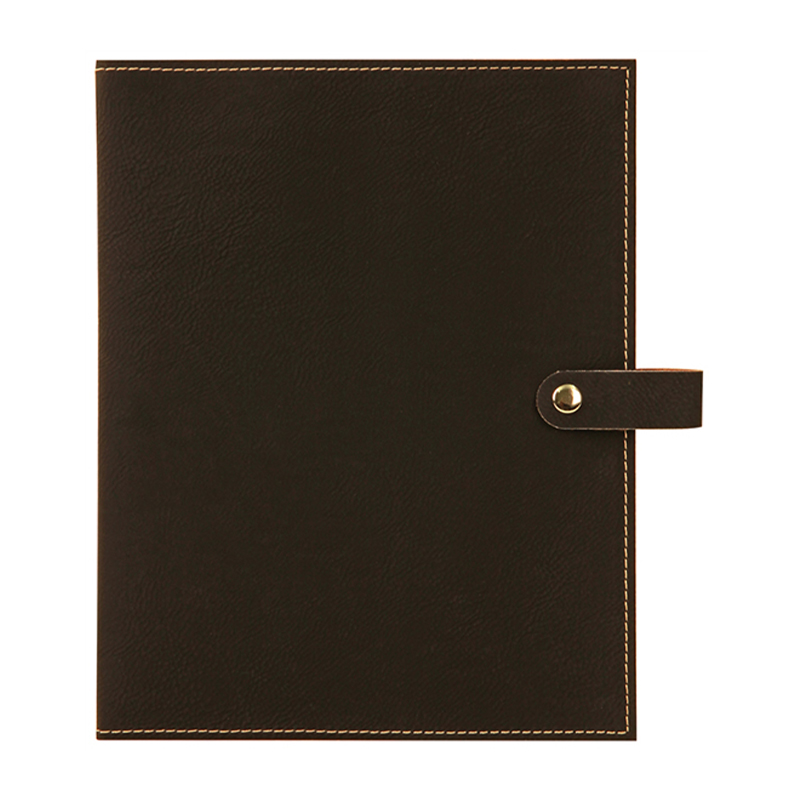 Leatherette Book Cover with Snap Closure Leatherette Book Cover with Snap Closure