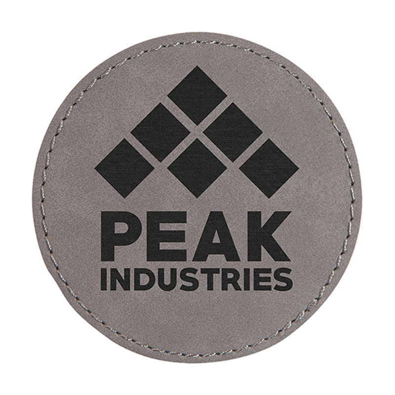 Laserable Leatherette Round 6-Coaster Set Laserable Leatherette Round 6-Coaster Set