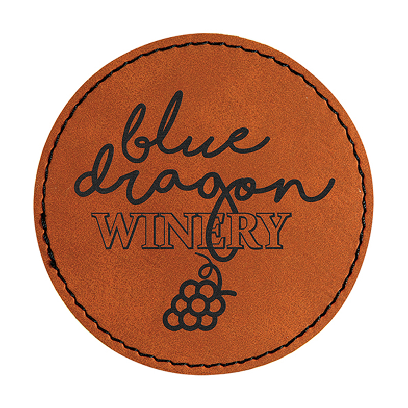 Round Leatherette Coasters Round Leatherette Coasters