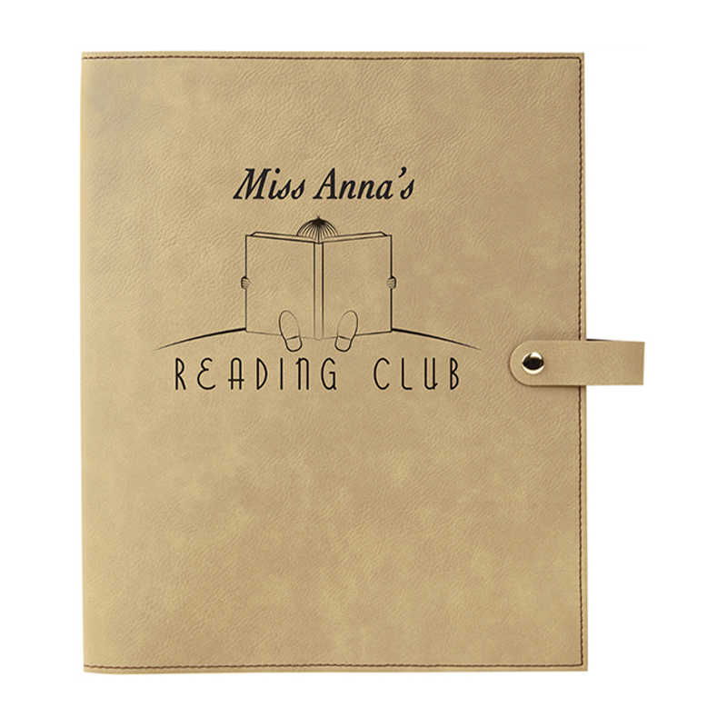 Leatherette Book Cover with Snap Closure Leatherette Book Cover with Snap Closure