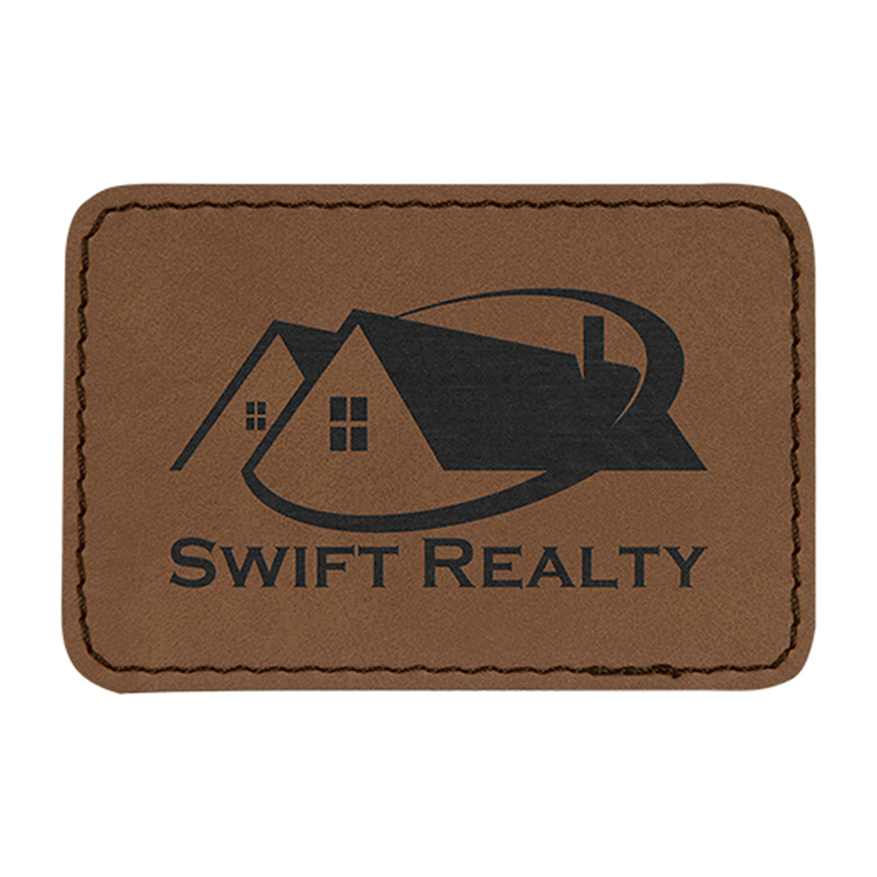 3 1/2' x 2 1/2' Rectangle Leatherette Patches 3 1/2' x 2 1/2' Rectangle Leatherette Patches