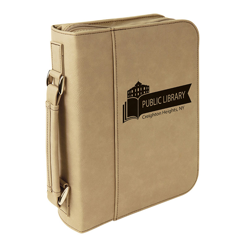 7 1/2'×10 3/4'Leatherette Book Cover with Zipper Closure 7 1/2'×10 3/4'Leatherette Book Cover with Zipper Closure