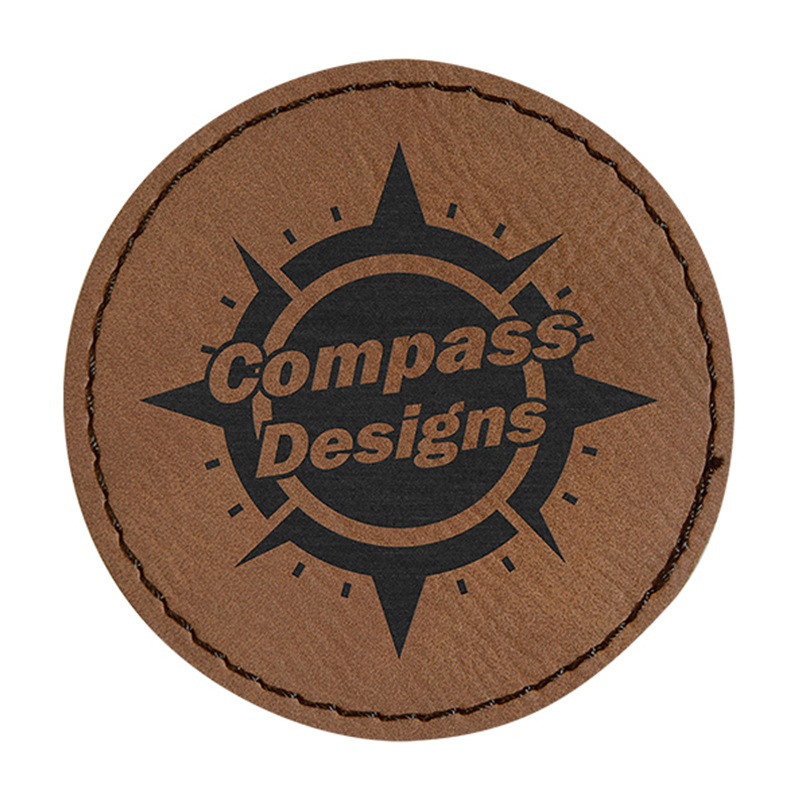 Laserable Leatherette Round 6-Coaster Set Laserable Leatherette Round 6-Coaster Set