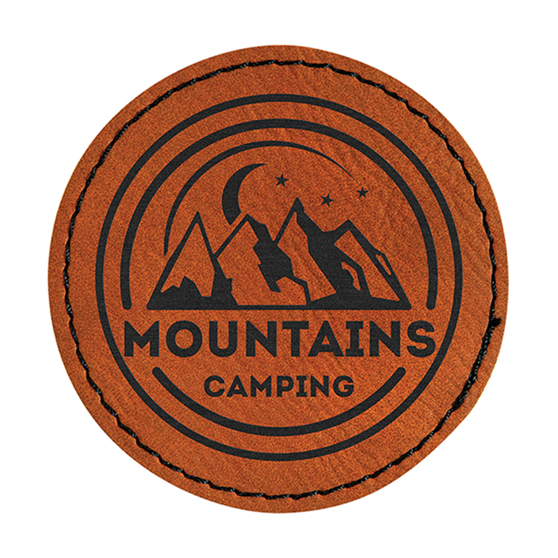 Laserable Leatherette Round 6-Coaster Set Laserable Leatherette Round 6-Coaster Set