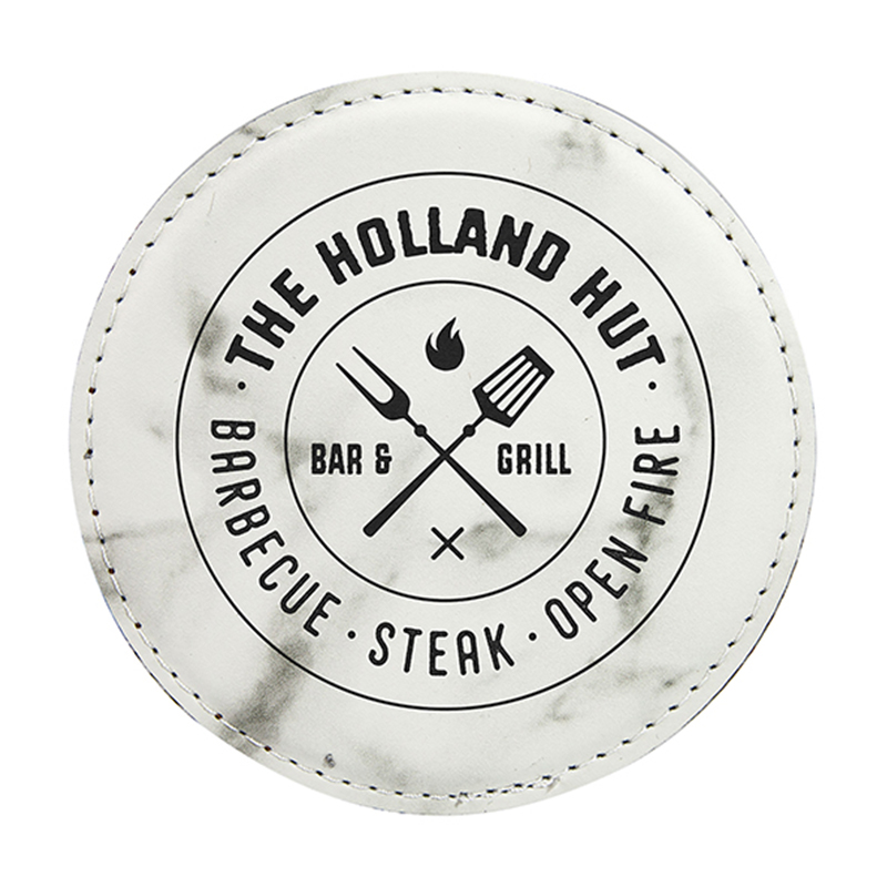 Round Leatherette Coasters Round Leatherette Coasters