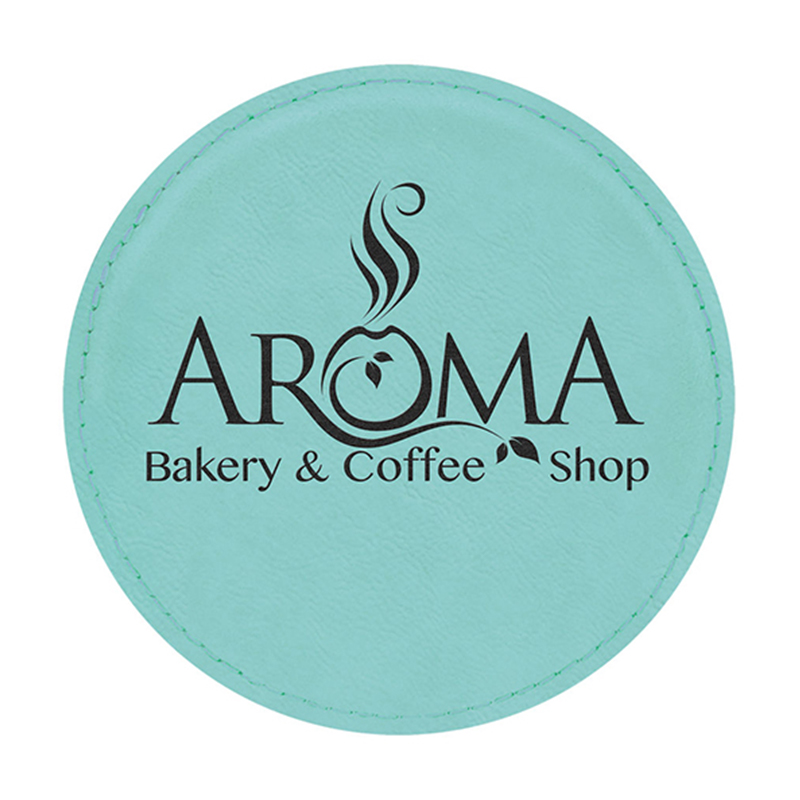 Round Leatherette Coasters Round Leatherette Coasters