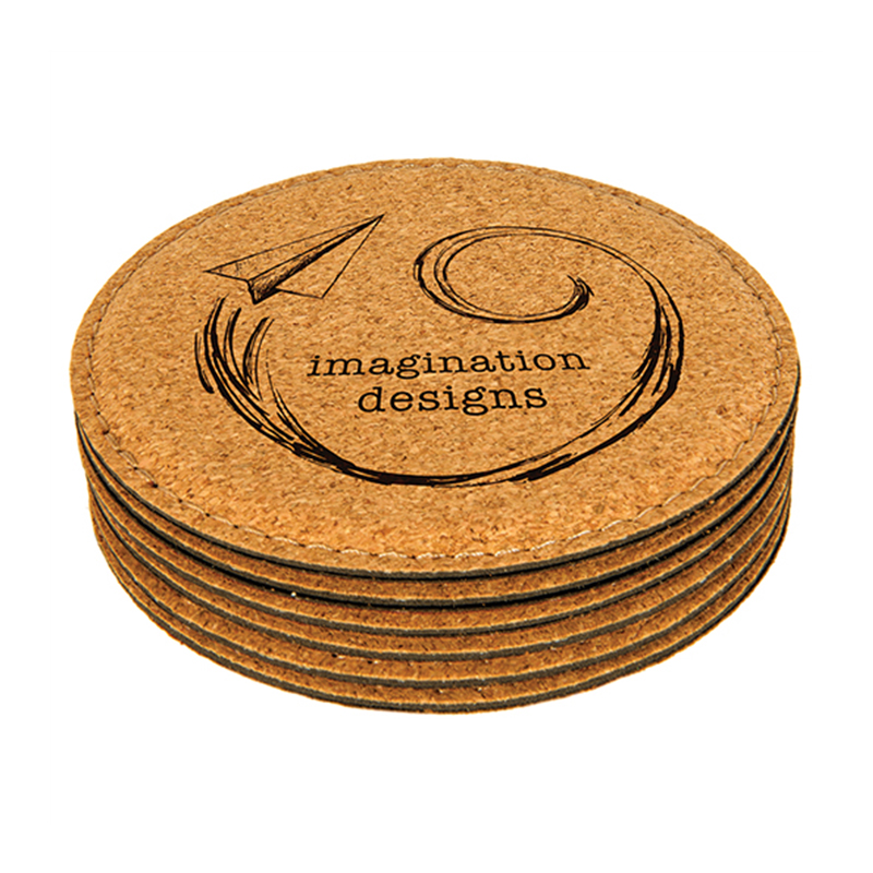 Round Leatherette Coasters Round Leatherette Coasters