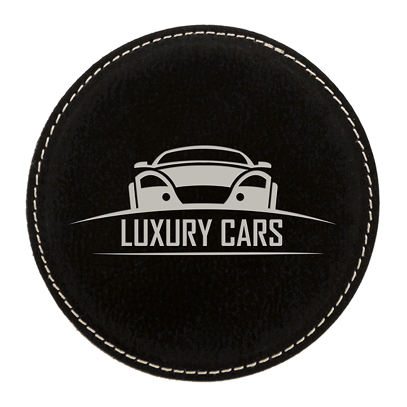 Round Leatherette Coasters Round Leatherette Coasters